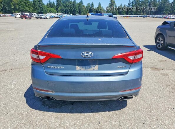 5NPE34AF0GH430941 2016 HYUNDAI SONATA Blue Widok z tyłu