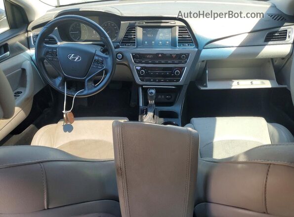 5NPE34AF0GH430941 2016 HYUNDAI SONATA Blue Widok deski rozdzielczej
