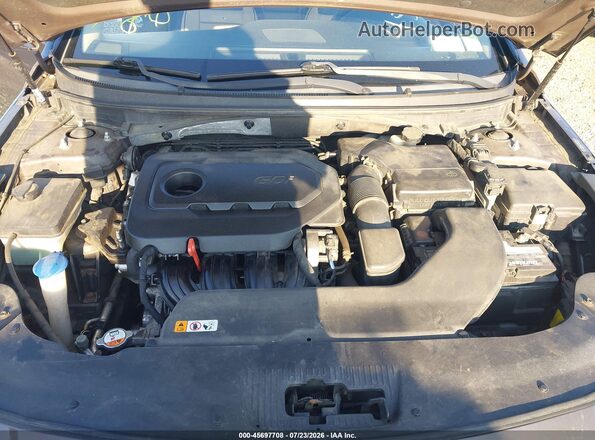 5NPE34AF0GH431314 2016 HYUNDAI SONATA Gray უკანა ხედი