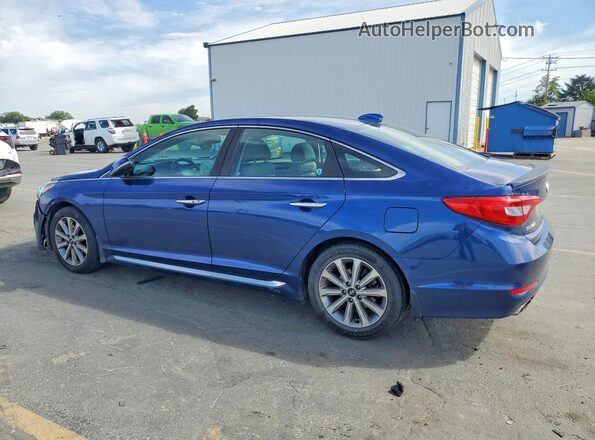 5NPE34AF0HH476190 2017 HYUNDAI SONATA Blue Задня ліва чверть