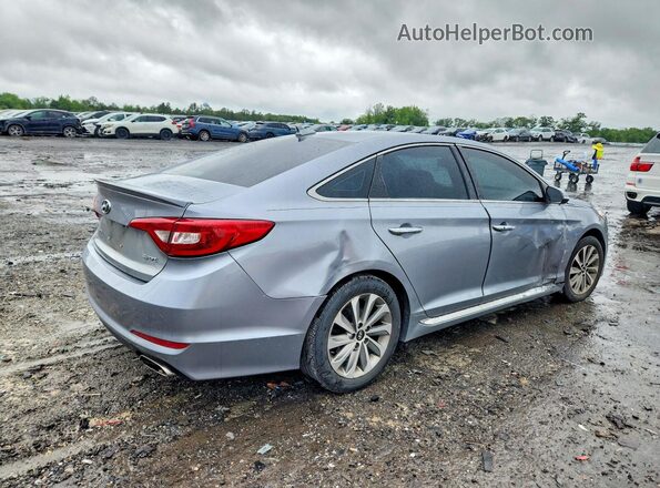 5NPE34AF0HH507938 2017 HYUNDAI SONATA Blue Trasero derecho