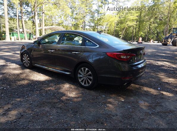 5NPE34AF0HH510838 2017 HYUNDAI SONATA Brown Задня ліва чверть