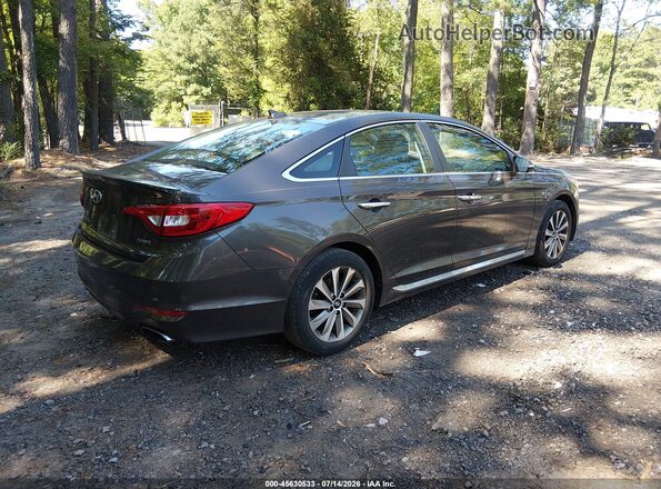 5NPE34AF0HH510838 2017 HYUNDAI SONATA Brown Задня права чверть