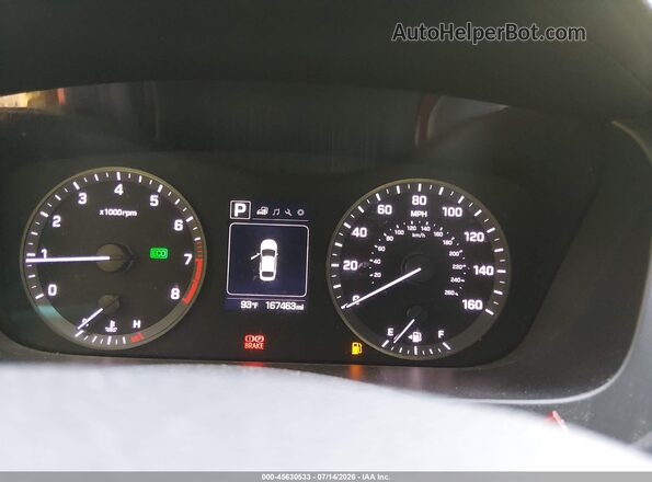 5NPE34AF0HH510838 2017 HYUNDAI SONATA Brown Вид задніх сидінь