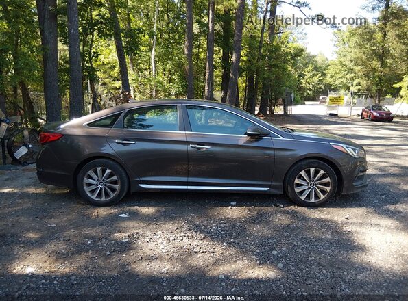 5NPE34AF0HH510838 2017 HYUNDAI SONATA Brown Вид задньої частини салону