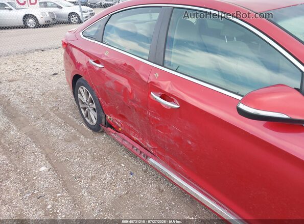 5NPE34AF0HH546514 2017 HYUNDAI SONATA Red Widok z przodu