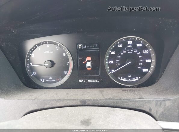 5NPE34AF0HH546514 2017 HYUNDAI SONATA Red Widok tylnych siedzeń