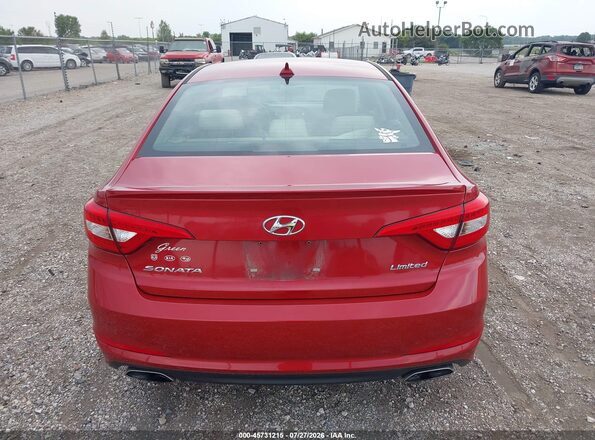 5NPE34AF0HH546514 2017 HYUNDAI SONATA Red 