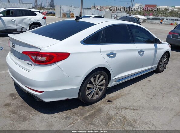 5NPE34AF0HH575527 2017 HYUNDAI SONATA White Trasero derecho