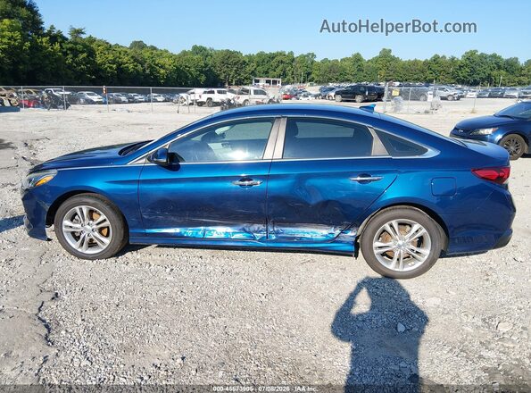5NPE34AF0JH597257 2018 HYUNDAI SONATA Blue 