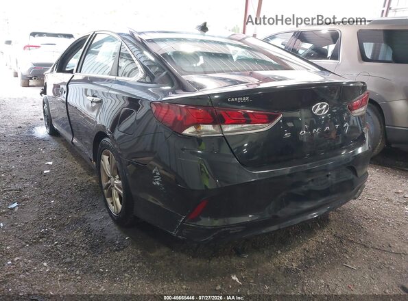 5NPE34AF0JH619337 2018 HYUNDAI SONATA Black Tył lewy