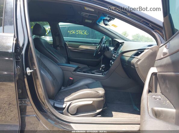 5NPE34AF0JH686309 2018 HYUNDAI SONATA Black წინა სალონის ხედი