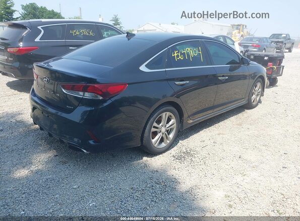 5NPE34AF0JH686309 2018 HYUNDAI SONATA Black უკანა მარჯვენა