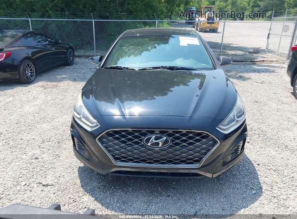 5NPE34AF0JH686309 2018 HYUNDAI SONATA Black ხელსაწყოთა პანელის ხედი