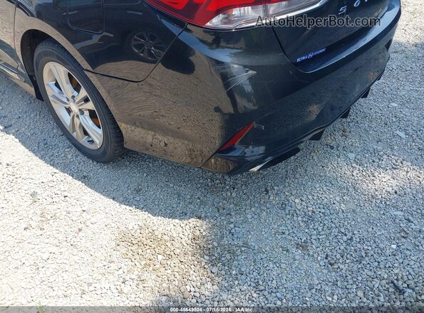 5NPE34AF0JH686309 2018 HYUNDAI SONATA Black წინა ხედი