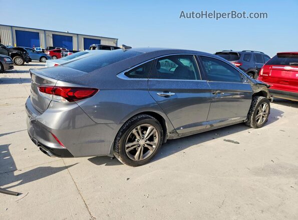 5NPE34AF0JH686679 2018 HYUNDAI SONATA Gray Trasero derecho