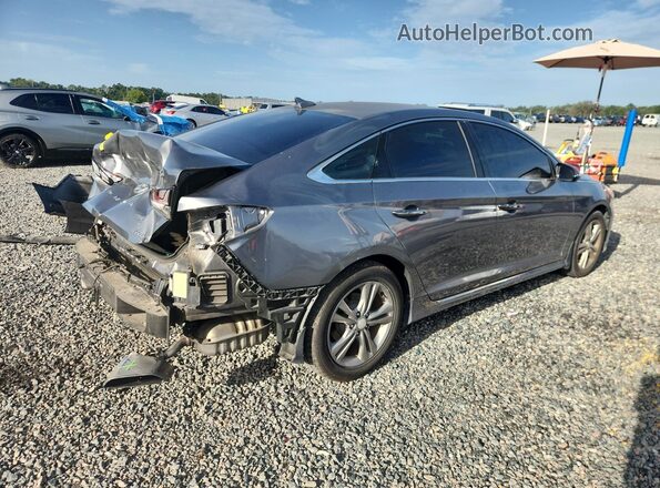 5NPE34AF0JH707756 2018 HYUNDAI SONATA Gray უკანა მარჯვენა