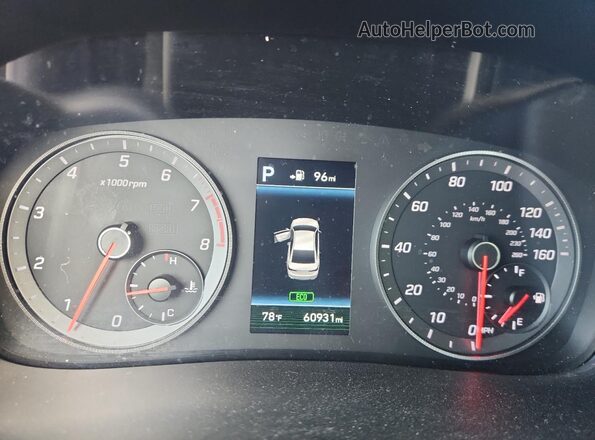 5NPE34AF0JH707756 2018 HYUNDAI SONATA Gray ხელსაწყოთა პანელის ხედი