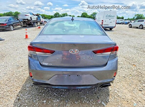 5NPE34AF0JH724086 2018 HYUNDAI SONATA Gray Vista trasera