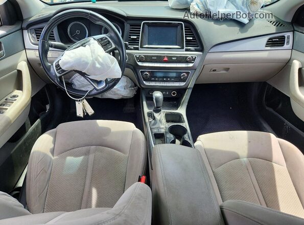 5NPE34AF0JH724086 2018 HYUNDAI SONATA Gray Vista del salpicadero