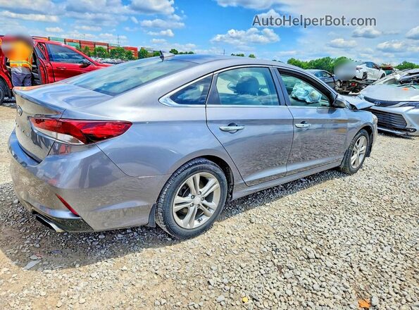 5NPE34AF0JH724086 2018 HYUNDAI SONATA Gray Trasero derecho
