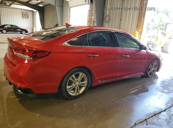 5NPE34AF0KH755713 2019 HYUNDAI SONATA Red Rear right
