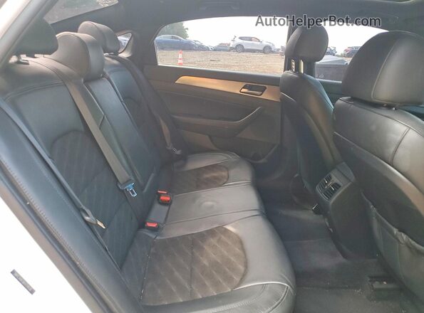 5NPE34AF0KH774536 2019 HYUNDAI SONATA Белый Вид задних сидений
