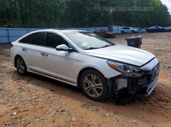 5NPE34AF0KH774536 2019 HYUNDAI SONATA Белый Передняя правая четверть