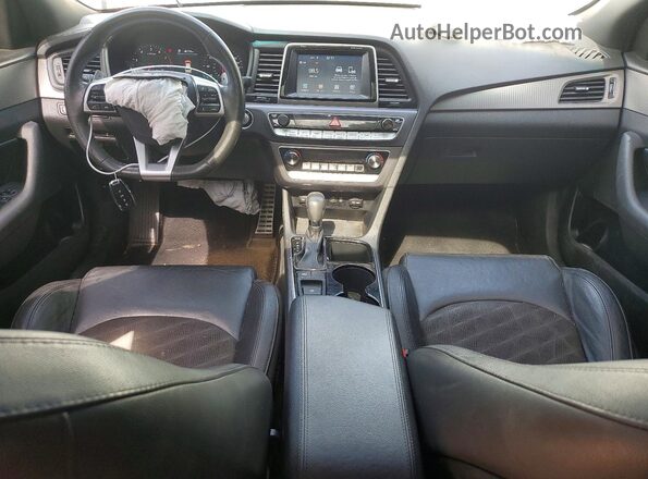 5NPE34AF0KH774536 2019 HYUNDAI SONATA Белый Вид панели приборов