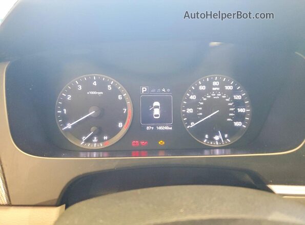 5NPE34AF1GH257513 2016 HYUNDAI SONATA Black Vista del cuadro de instrumentos