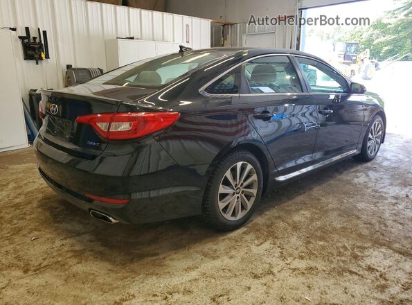 5NPE34AF1GH257513 2016 HYUNDAI SONATA Black Trasero derecho