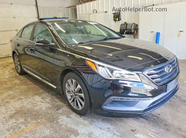 5NPE34AF1GH257513 2016 HYUNDAI SONATA Black Delantero derecho