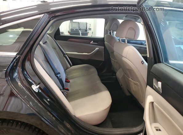 5NPE34AF1GH257513 2016 HYUNDAI SONATA Black Vista de los asientos traseros