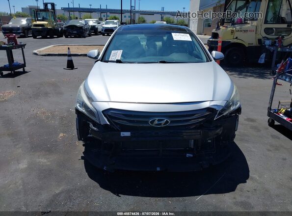 5NPE34AF1GH273615 2016 HYUNDAI SONATA Silver Вид щитка приладів
