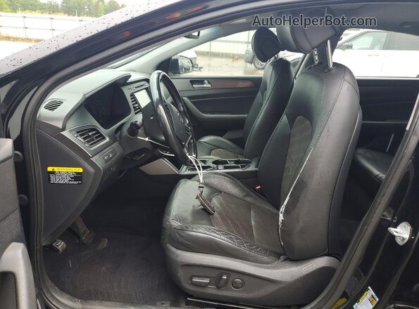 5NPE34AF1GH323185 2016 HYUNDAI SONATA Black Սալոնի դիմացի տեսք