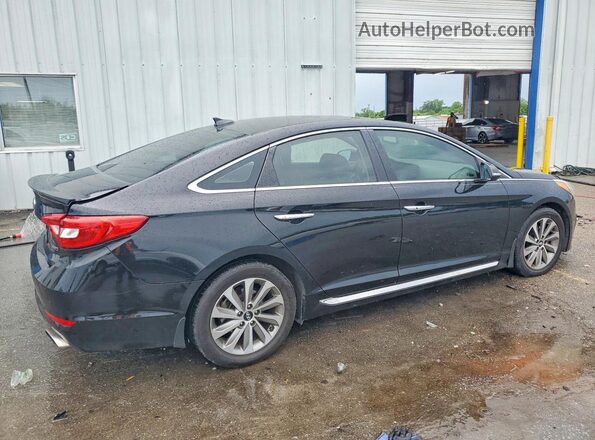5NPE34AF1GH323185 2016 HYUNDAI SONATA Black Հետևի աջ