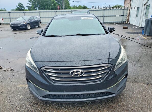 5NPE34AF1GH323185 2016 HYUNDAI SONATA Black Դիմացի տեսք