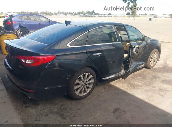 5NPE34AF1GH413436 2016 HYUNDAI SONATA Black Trasero derecho
