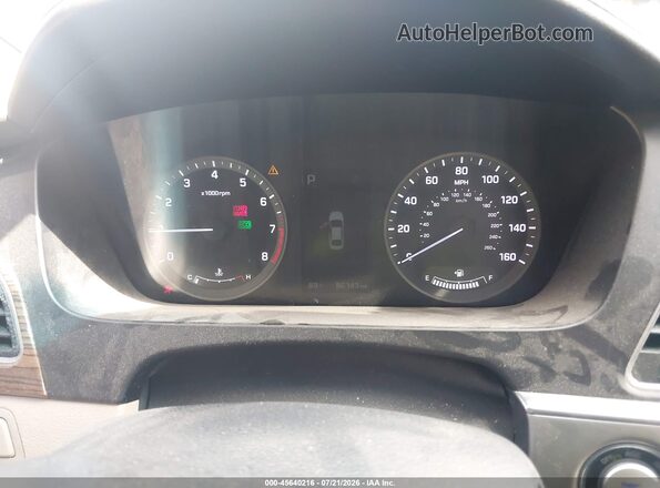 5NPE34AF1GH413436 2016 HYUNDAI SONATA Black Vista de los asientos traseros