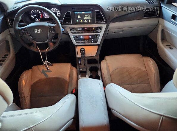 5NPE34AF1GH419821 2016 HYUNDAI SONATA Burgundy Vista del salpicadero