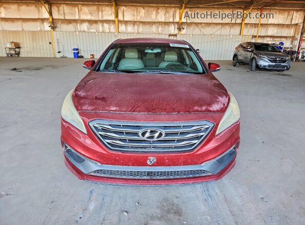 5NPE34AF1GH419821 2016 HYUNDAI SONATA Burgundy Vista frontal