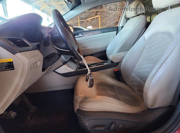5NPE34AF1GH419821 2016 HYUNDAI SONATA Burgundy Vista interior delantera