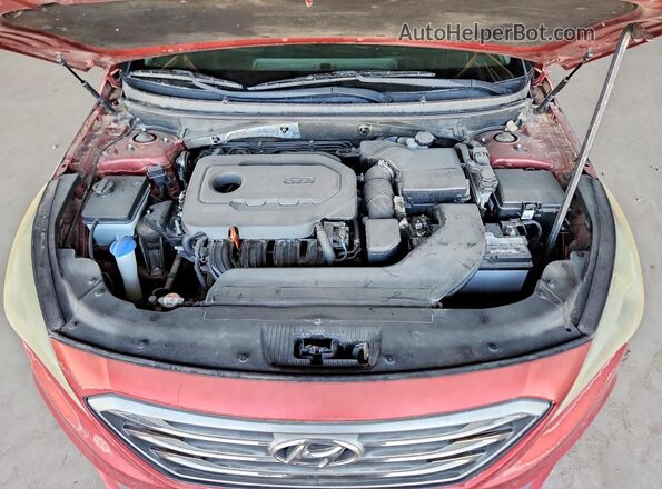 5NPE34AF1GH419821 2016 HYUNDAI SONATA Burgundy Vista interior trasera