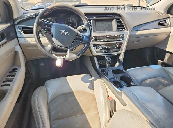 5NPE34AF1GH428082 2016 HYUNDAI SONATA Silver Widok deski rozdzielczej