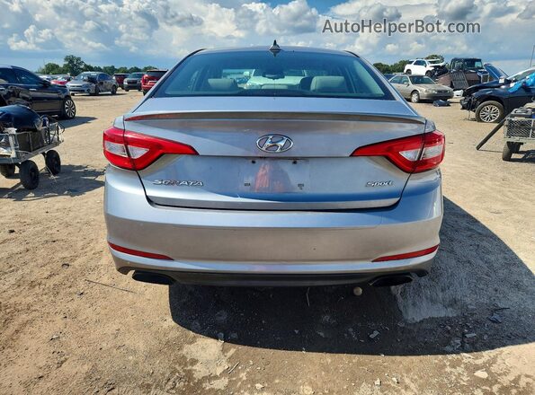 5NPE34AF1GH428082 2016 HYUNDAI SONATA Silver Widok z tyłu