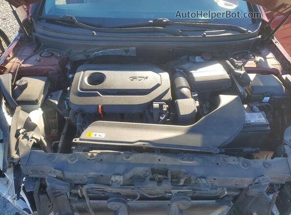 5NPE34AF1GH429409 2016 HYUNDAI SONATA Burgundy Rear interior view