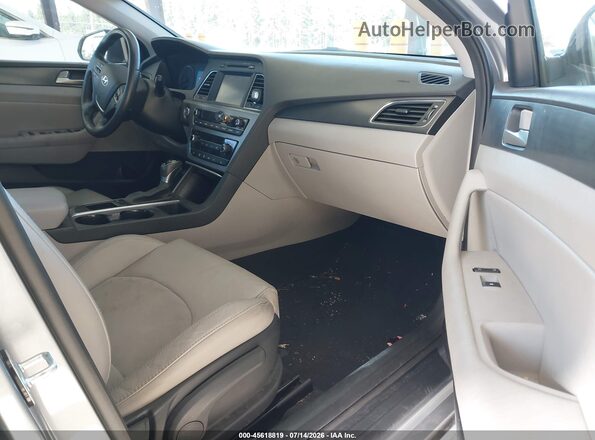 5NPE34AF1GH430978 2016 HYUNDAI SONATA Серебряный Вид салона спереди