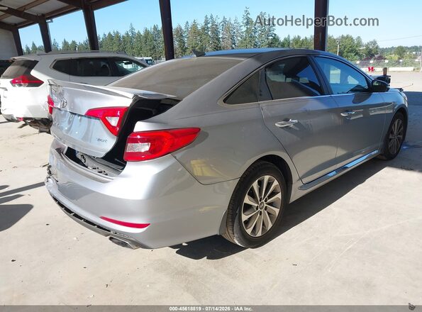 5NPE34AF1GH430978 2016 HYUNDAI SONATA Серебряный Задняя правая четверть