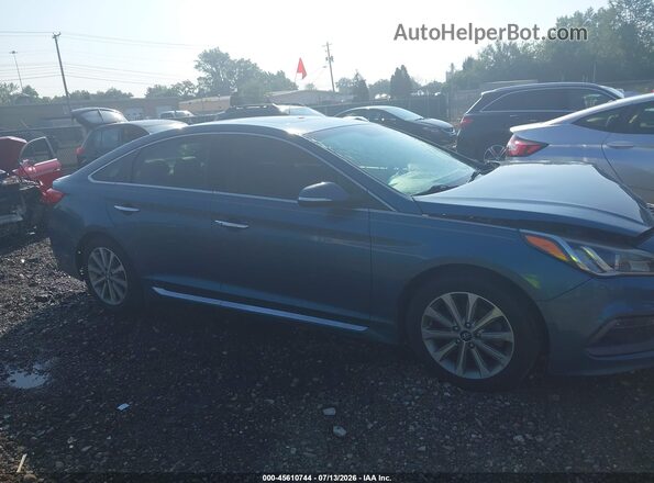 5NPE34AF1HH461620 2017 HYUNDAI SONATA Blue Սալոնի հետևի տեսք