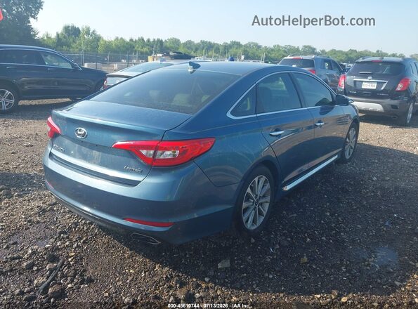 5NPE34AF1HH461620 2017 HYUNDAI SONATA Blue Հետևի աջ